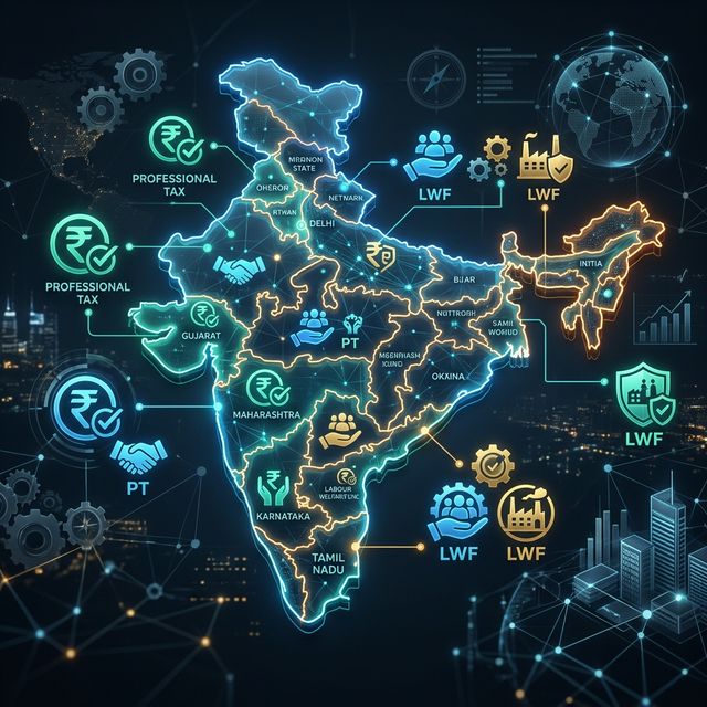 Multi-State Payroll in India: PT & LWF Rules 2026